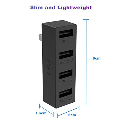 JZW-Shop 4 Ports USB Hub 2.0 for Xbox Series X, High Speed USB Hub Splitter Expansion Adapter Compatible with Xbox Series