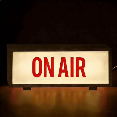 Retro ON AIR Light Sign USB Powered Recording LED Light Up Signs for Podcast Studio, Game Room,Bar, Man Cave & Home Office Record Neon Wall Decor - color: ON AIR