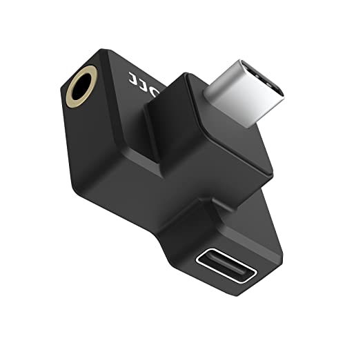 3.5mm Audio Mic & USB-C Adapter Accessories for DJI Osmo Action 1 Camera (Only) with 3.5mm Microphones Jack & USB-C Connector