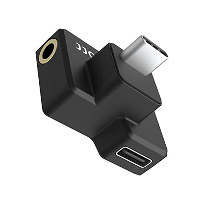 3.5mm Audio Mic & USB-C Adapter Accessories for DJI Osmo Action 1 Camera (Only) with 3.5mm Microphones Jack & USB-C Connector