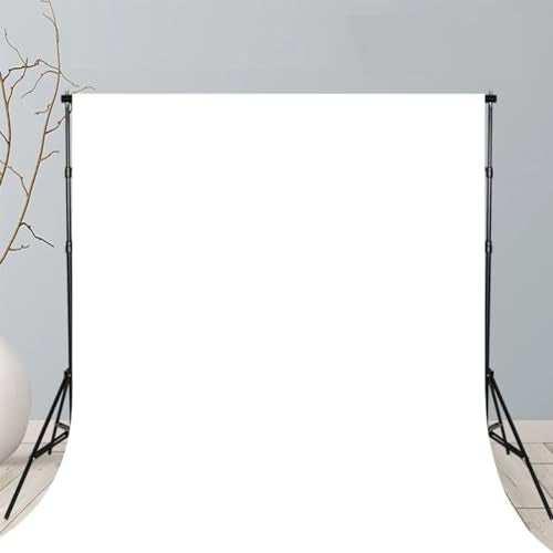 Solid Photography Backdrop Background Chromakey Muslin Portrait Background Screen for Photo Video Studio… (White, 10x12ft) - color: White, size: 10x12ft