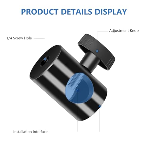 Rapid Adapter Convert 2-Pack, Multi-Functional Light Stand Tip Adapter — Fit for Studio Monitor Stand, Camera Mount, Photo Studio Photography Light Stand