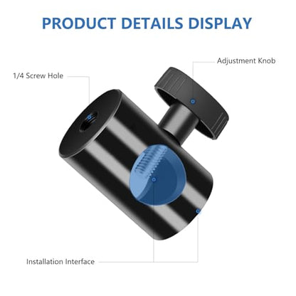 Rapid Adapter Convert 2-Pack, Multi-Functional Light Stand Tip Adapter — Fit for Studio Monitor Stand, Camera Mount, Photo Studio Photography Light Stand