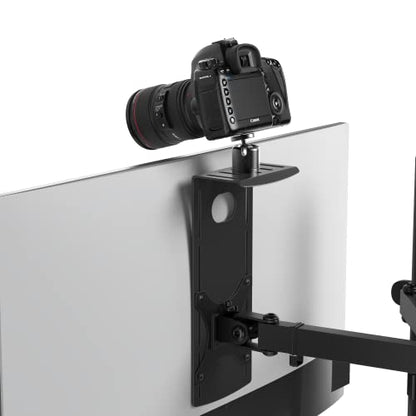 HumanCentric DSLR Monitor Mount Small, Desk Camera Mounting, Light Webcam, Microphone Shelf for Monitor VESA Arm, Replace Clamp Tripods, 100x100mm Patterns, Aluminum, Hardware Included - size: Small Shelf