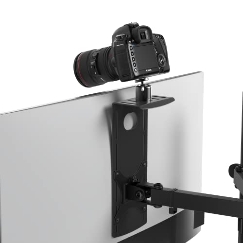 HumanCentric DSLR Monitor Mount Small, Desk Camera Mounting, Light Webcam, Microphone Shelf for Monitor VESA Arm, Replace Clamp Tripods, 100x100mm Patterns, Aluminum, Hardware Included - size: Small Shelf