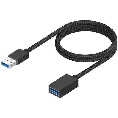 Vanjua USB Extension Cable-3.3FT, USB 3.0 Extension Cable, Male to Female Cord High Data Transfer Compatible with Webcam,USBKeyboard,Flash Drive,Hard Drive,Printer,Camera and More
