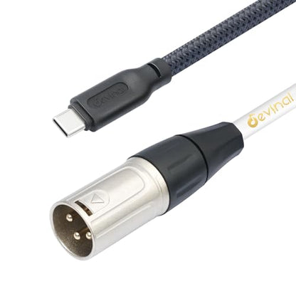 USB C to XLR Cable, Smartphone/Laptop to XLR Male Output Cable for Amplifier, Speaker, Mixer Console, etc 6.6 FT - color: 2M/6.6FT