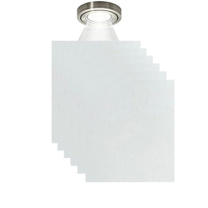 6 Pcs Light Diffuser Sheet Adhesive Sticker, Diffusion Cover Sheet Anti-Glare, Lighting Diffusion Sticker for Soften LED Downlight Ceiling Lighting LED Panel (11.8x8.2 Inches)