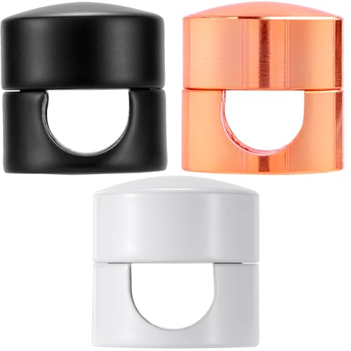 SmallCat 3 Sets Charger Holders for Cords, Adjustable Cable Anchor Holders, Adhesive Metal Cord Clips, Cable Management Wire Organizers for Desk, Office, Nightstand - Matte Black, White, Rose Gold - color: Matte Black, White, Rose Gold, size: 3 Sets