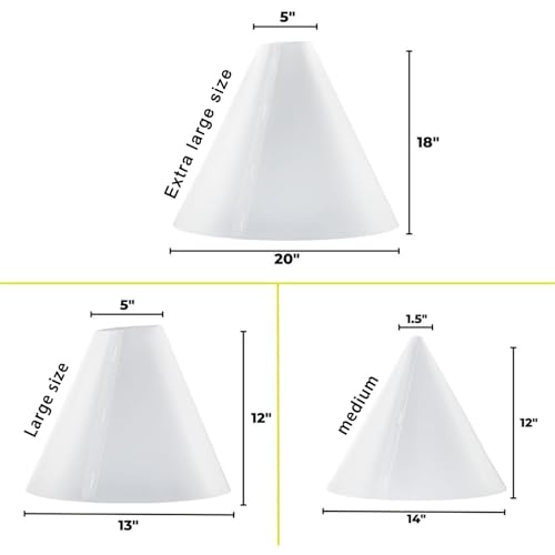 3PCS 360 Light Cone Photo Light Flash Diffuser Reflector for Small Product, Diffusion Photography Shooting Reflective, Alternative to Photo Box for Jelwery Cosmestics