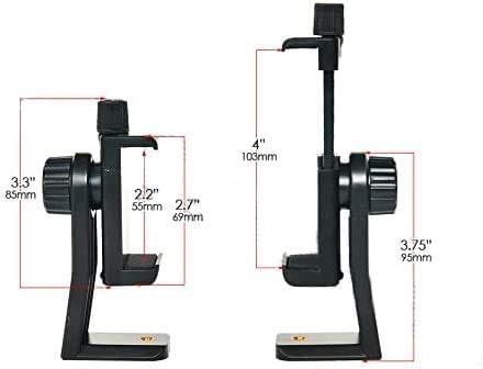 Phone Tripod Mount Adapter/Universal Tripod Phone Holder Stand, Fits Any Smartphone, 1/4" Screw, Rotating Vertical & Horizontal, Compatible with for Selfie Stick Monopod - style: 1) Rotating Phone Mount