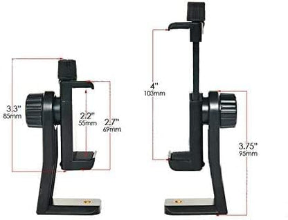 Phone Tripod Mount Adapter/Universal Tripod Phone Holder Stand, Fits Any Smartphone, 1/4" Screw, Rotating Vertical & Horizontal, Compatible with for Selfie Stick Monopod - style: 1) Rotating Phone Mount