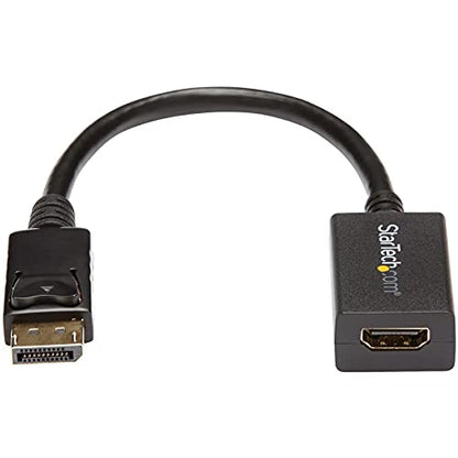 StarTech.com DP2HDMI2 DisplayPort to HDMI Video Adapter Converter | DisplayPort 1.2 to HDMI, Monitor/TV/display, Passive dongle, Latching DP++, OS independent, 1080p 60Hz, 7.1ch audio, HDCP 1.4 - size: 8 inches