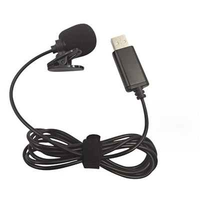 USB Omnidirectional Lavalier Lapel Microphone Clear Sound Hands Free for Video Conference Online Classes