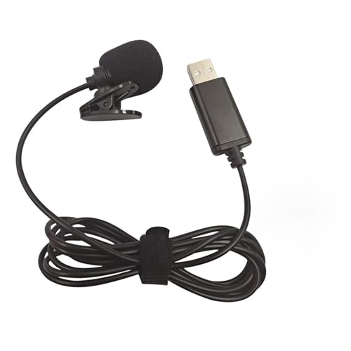 USB Omnidirectional Lavalier Lapel Microphone Clear Sound Hands Free for Video Conference Online Classes