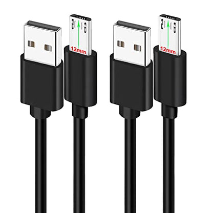 2Pcs 3FT 12mm Long Tip Micro USB Cable Compatible with Blackview BV4000 BV4900 BV5500 Pro/Plus BV5800 BV6000 BV6000s /Oukitel WP12 WP8 Pro, WP6/Doogee/Ulefone Armor X7 Pro X6 X5 Rugged Phones