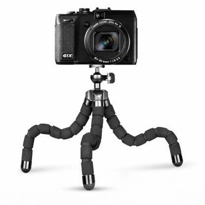 Acuvar 6.5” Flexible Tripod for Phone & Small Cameras – Bendable Mini Tripod for iPhone, Android, Vlogging & Travel - style: Tripod Only