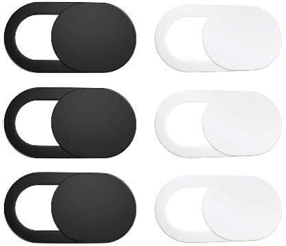 Webcam Cover Sticker Slide - Camera Privacy Security Protect for Phone Laptop, Black or White, 5 or 10, Cell Phone PC Accessories Camera Blocker Slider, Great for Privacy (5 Black Sliders) - color: 5 Black Sliders