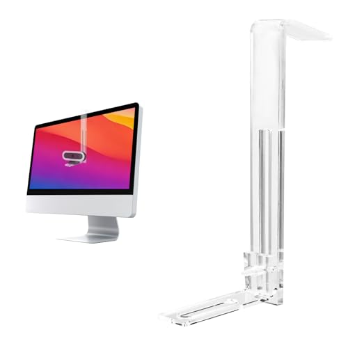 Webcam Mount for Monitor, 1/4" Screw - Universal Clip-On Holder for Logitech Brio, OBSBOT, Nexigo Webcams，Microsoft, New upgrade, width 3CM ，supports monitors 13-35 inches (0.2-0.98 inches thick)