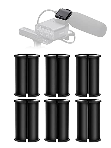 6 Pack Microphone Shock Mount Spacer Rubber Tube Washer Compatible with Sony Camcorder Rode NTG, Sennheiser MKH418 MKH416 MKE600 FX3,FS7,FX6,FX8,FX9,NX80,FS5 and Shotgun Microphone