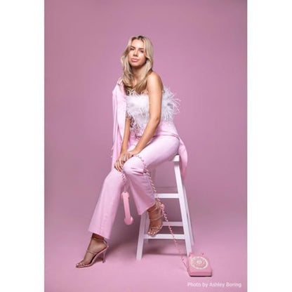 Westcott X-Drop Pro Wrinkle-Resistant 8' x 8' (2.44 x 2.44m) Backdrop for Headshots, Photoshoots, Group Portraits, Video Interviews, & Photo Booths - Portable and Travel Friendly (Blush Pink) - color: Blush Pink
