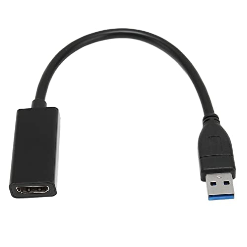 1080P 60HZ USB3.0 to HD Multimedia Interface Adapter Portable Video Converter for 7 8 10 PC, Black