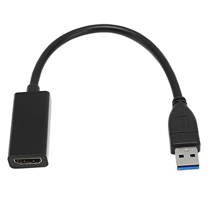 1080P 60HZ USB3.0 to HD Multimedia Interface Adapter Portable Video Converter for 7 8 10 PC, Black