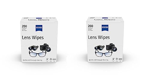 Zeiss Pre-Moistened Lens Cleaning Wipes, 400 count (Pack of 2) - size: 400 Count (Pack of 2)