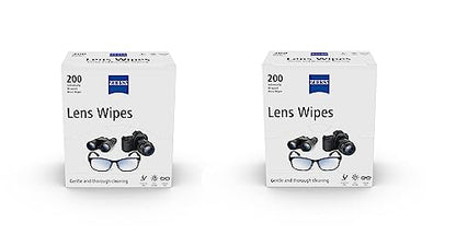 Zeiss Pre-Moistened Lens Cleaning Wipes, 400 count (Pack of 2) - size: 400 Count (Pack of 2)