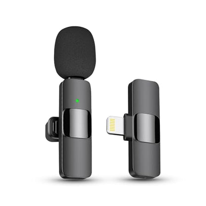 KASHEVI Wireless Lavalier Microphone for iPhone 14 Below - Mini Phone Microphones for Video Recording - 2 Clip on Lav Mic for YouTube Interview Vlog