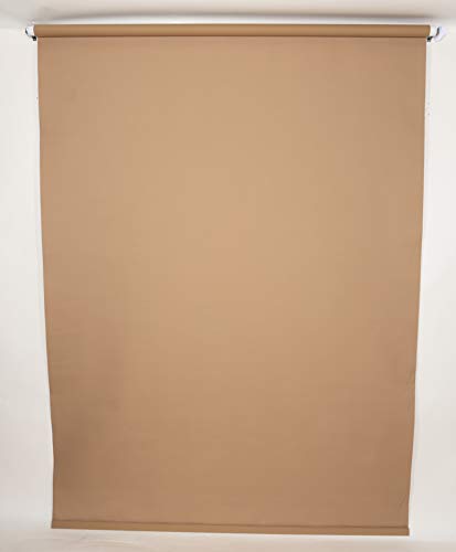 Small Spring-Powered Roll-Up/Pull-Down Background ID Photos (Tan) - color: Tan