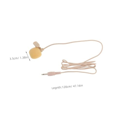 SUPVOX Mini Lavalier Condenser Microphone with Plug Portable Clip Mic for Interviews Vlogging and Meetings Noise Reduction for Audio Recording