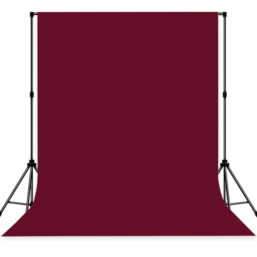 Photo Backdrop Wine Red Background Cloth Professional Photography 6x9ft Seamless Design to Eliminate Wrinkles Wedding Luxury Theme Decoration Art Exhibition Gallery Display - color: Wine red, size: 6x9ft