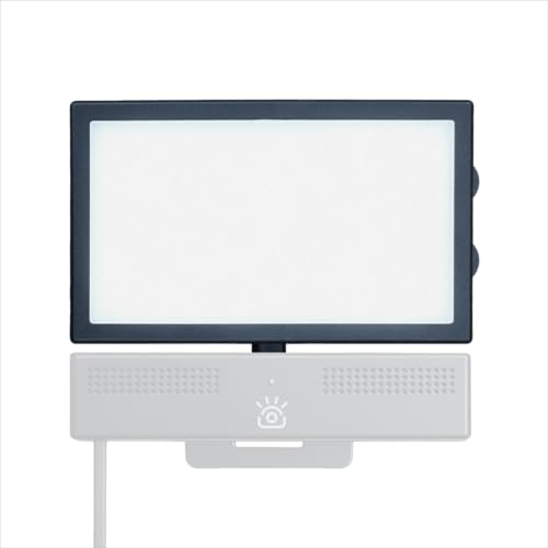 iContact SoftLight+, LED Streaming Light & Video Conference Lighting for iContact Camera Pro and ProXL, Edge-Lit Face Light with Adjustable Brightness & Color Temperature, USB or Camera Powered