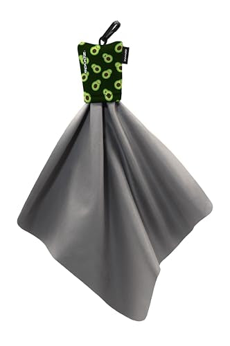 SPUDZ Classic Microfiber Lens Cleaner – Clip-On Pouch, Washable – for Binoculars, Scopes, Glasses, Screens | Classic | Avocado, 10 x 10 Inch - color: Avocado, size: 10 x 10 Inch