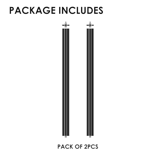 TARION Modular Base Extension Rod - 43.3"/110cm Extension Pole Set (2× 21.6" Sections) Compatible with Titanrig Cart Products - size: Base Rod 43.3" / 110cm