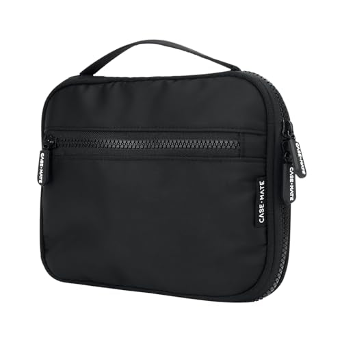 Case-Mate Electronic Organizer Travel Case - Portable Tech Travel Pouch w/Multiple Storage Mesh Pockets for Cable, Cord, Charger, Power Bank, Airpods - Airplane Essentials Bag - Black