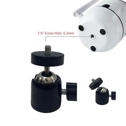 Universal Camera Clamp Mount with 360-Degree Swivel Head, 1/4 Inch Screw, Black (1 Pack)