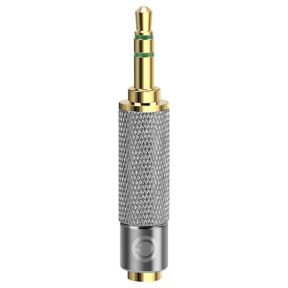 GEEKRIA 3.5mm Male to Balanced Female Headphones Adapter, Connects 3.5mm 4-Pole Headphone Cables to Balanced Audio Players, Aluminum Alloy, Gold Plated - size: 1.81 X 0.24 inches (4.6 0.6 cm)