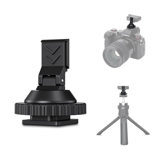JJC Camera Cold Shoe Mount Adapter for DJI Mic Mini/Mini 2S Receiver | with 1/4" Tripod Screw Hole, Portable & Lightweight, Ideal for Vlogging & Video Recording, Accessories for DJI Mic Mini - size: For DJI Mic Mini Receiver