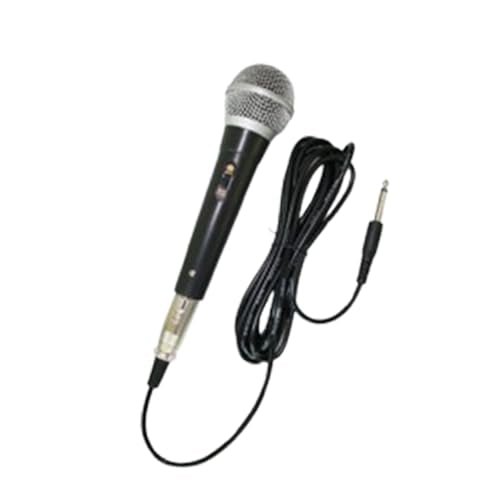 Handheld Wired Microphone – Dynamic Vocal Mic with 3m Cable and ON/Off Switch, Perfect for Speakers, Karaoke, Home Live Streaming, and Meetings