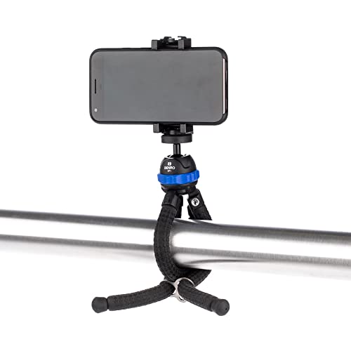 Benro KoalaPod Flexible Bendable Tripod – Compact 3-Leg Mini Tripod with Ball Head, ¼″-20 Mount, Flexible Legs for Smartphones, Cameras & Live Streaming (KP1)