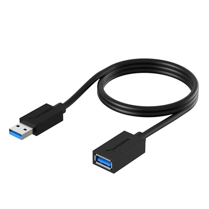 SABRENT 22AWG USB 3.0 Extension Cable A Male to A Female [Black] 3 Feet (CB-3030) - color: BLACK, size: 3 FT