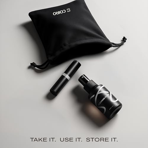C Coiro Camera Lens Cleaning Kit 3in 1– Lens Cleaner Spray 100ml, Soft Brush & Microfiber Cloth – DSLR, Mirrorless Camera Cleaner Compatible for Canon, Nikon, Sony - size: 3 IN 1