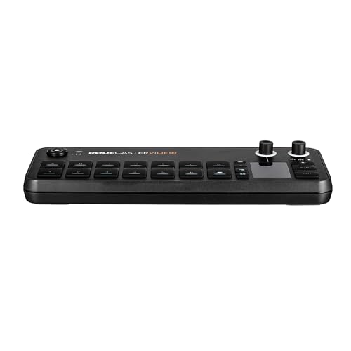 RODECaster Video All-in-One Production Console + 64GB Micro SD Memory Card + 10 Foot XLR + Cable Management Ties + Video Cable + 1/4 TRS + Microfiber Cloth (Bundle)