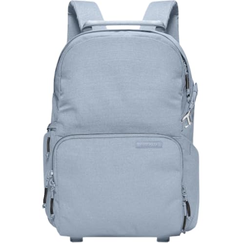 BREVITE Jumper Compact Camera Backpack 2026 Edition: A Minimalist & Travel-friendly Photography Backpack For DSLR Camera & Laptop w/Reinforced Straps & Stiffer Dividers (18L) (Niagara Mist Color) - color: Niagara Mist, size: 18L