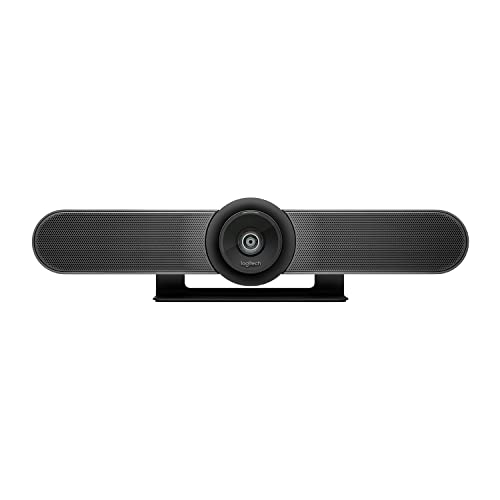 Logitech MeetUp Video Conferencing System, Ultra HD 4K/1080p/720p, 3 Microphones/Adjustable Speakers, Wide Field of View 120°, PC/Mac/Laptop/MacBook/Tablet - Black - style: MeetUp