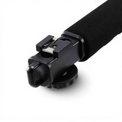 Super Grip U Handheld Stabilizer Handle with Hot Shoe Mount for DSLR Camera Camcorder Portable Video Recording (Portable U Grip)