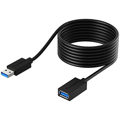 SABRENT 22AWG USB 3.0 Extension Cable - A-Male to A-Female [Black] 10 Feet (CB-3010) - color: BLACK, size: 10 FT