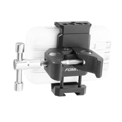 FOMITO J3A Power Bank Holder with Super Clamp, 1/4 Screw Mount for Camera Cage, Compatible with Power Bank, Cell Phone, Adapter - color: Black, size: J3A